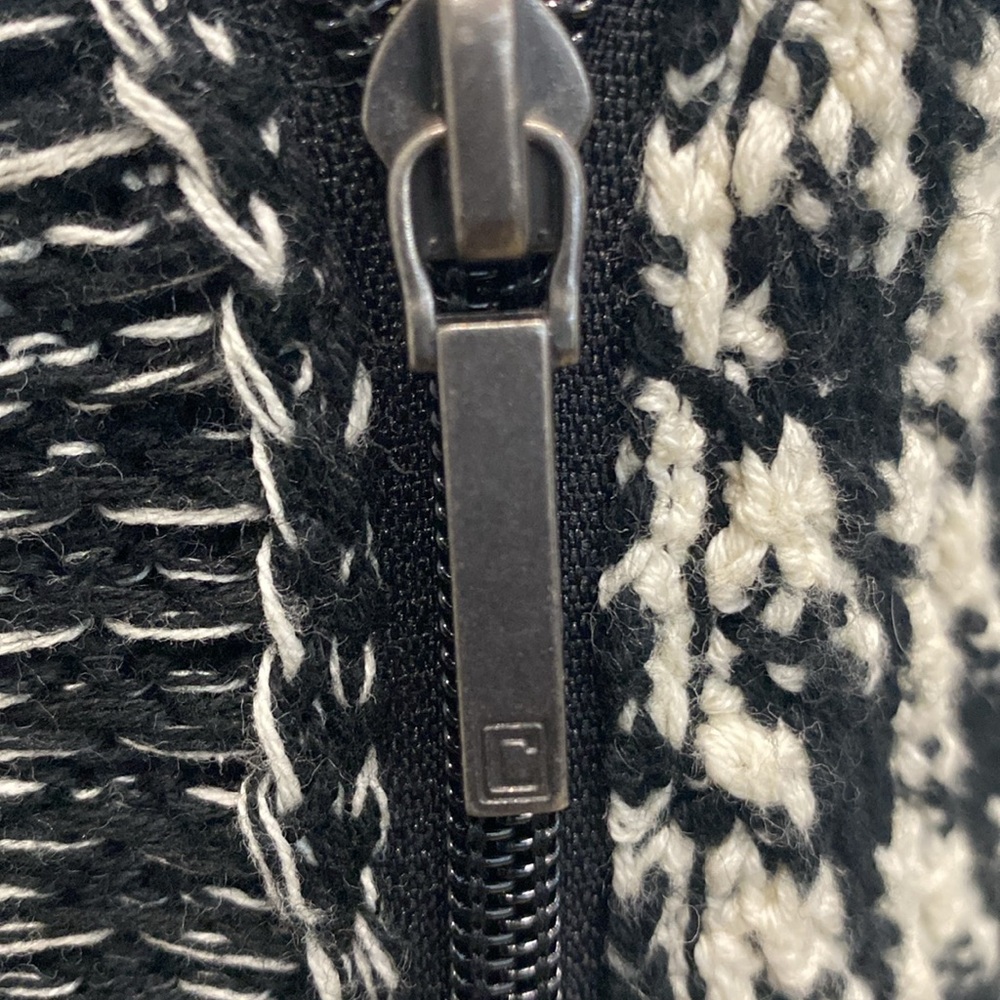 Chaps Black And White Mixed Patterned Sweater / J… - image 6